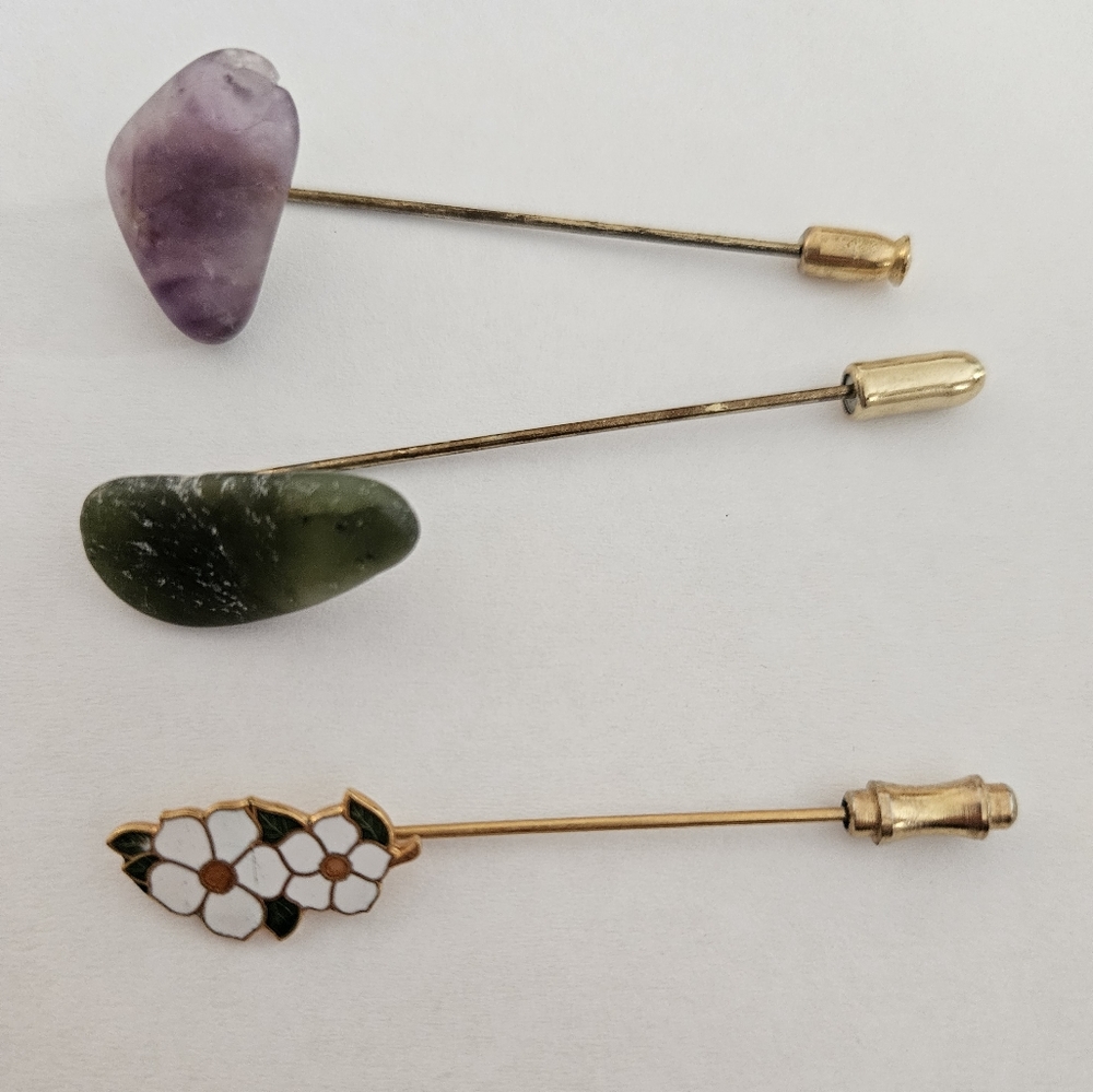 Vintage Women's Set of Three Lapel Pins